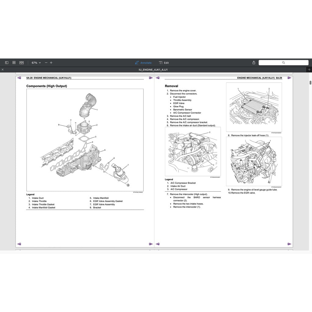 ISUZU ENGINE 4JK1 SERVICE WORKSHOP MANUAL- ISUZU D-MAX - Image 8