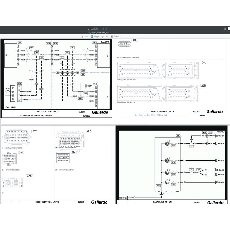 LAMBORGHINI GALLARDO COUPE LDAS32 (2003-2008) FACTORY SERVICE WORKSHOP MANUAL - Image 8