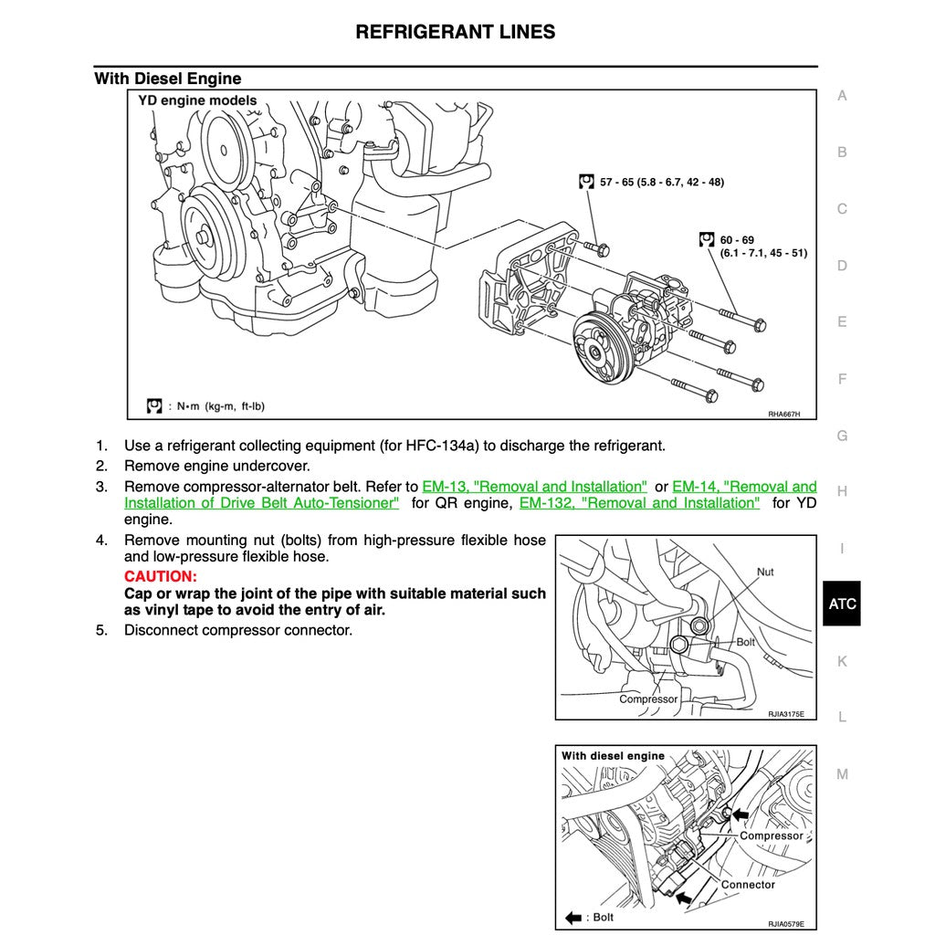 NISSAN X-TRAIL T30 (2001-2008) SERVICE WORKSHOP MANUAL - Image 7