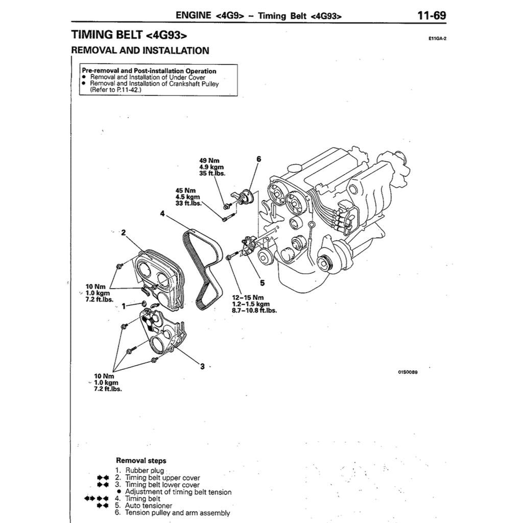PROTON WIRA VDO / MMC (1993-2009) / MITSUBISHI COLT/LANCER (1992-1995) SERVICE WORKSHOP MANUAL - Image 9