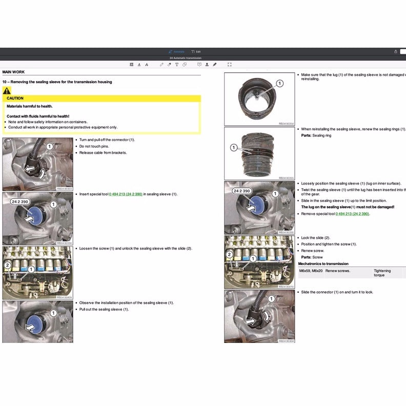 BMW 5 SERIES G30 530e (2017-2022) SERVICE WORKSHOP MANUAL - Image 5