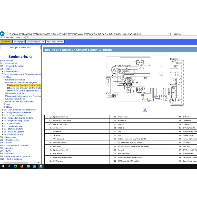 SUZUKI VITARA (2015-2022) SERVICE WORKSHOP MANUAL - Image 10