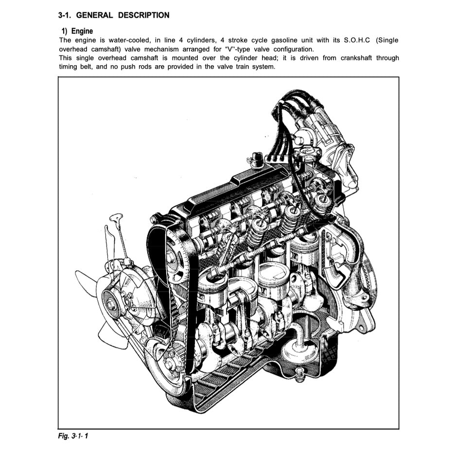 SUZUKI JIMNY SAMURAI SJ413 (1986-1995) SERVICE WORKSHOP MANUAL + SUPPLEMENT 2WD+EFI + PARTS CATALOGUE - Image 4