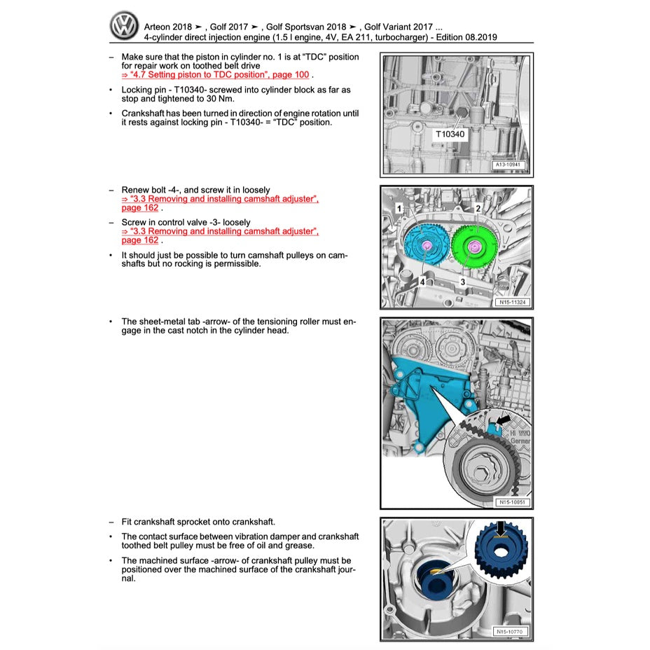 VW PASSAT B8 (2015-2022) SERVICE WORKSHOP MANUAL - Image 9