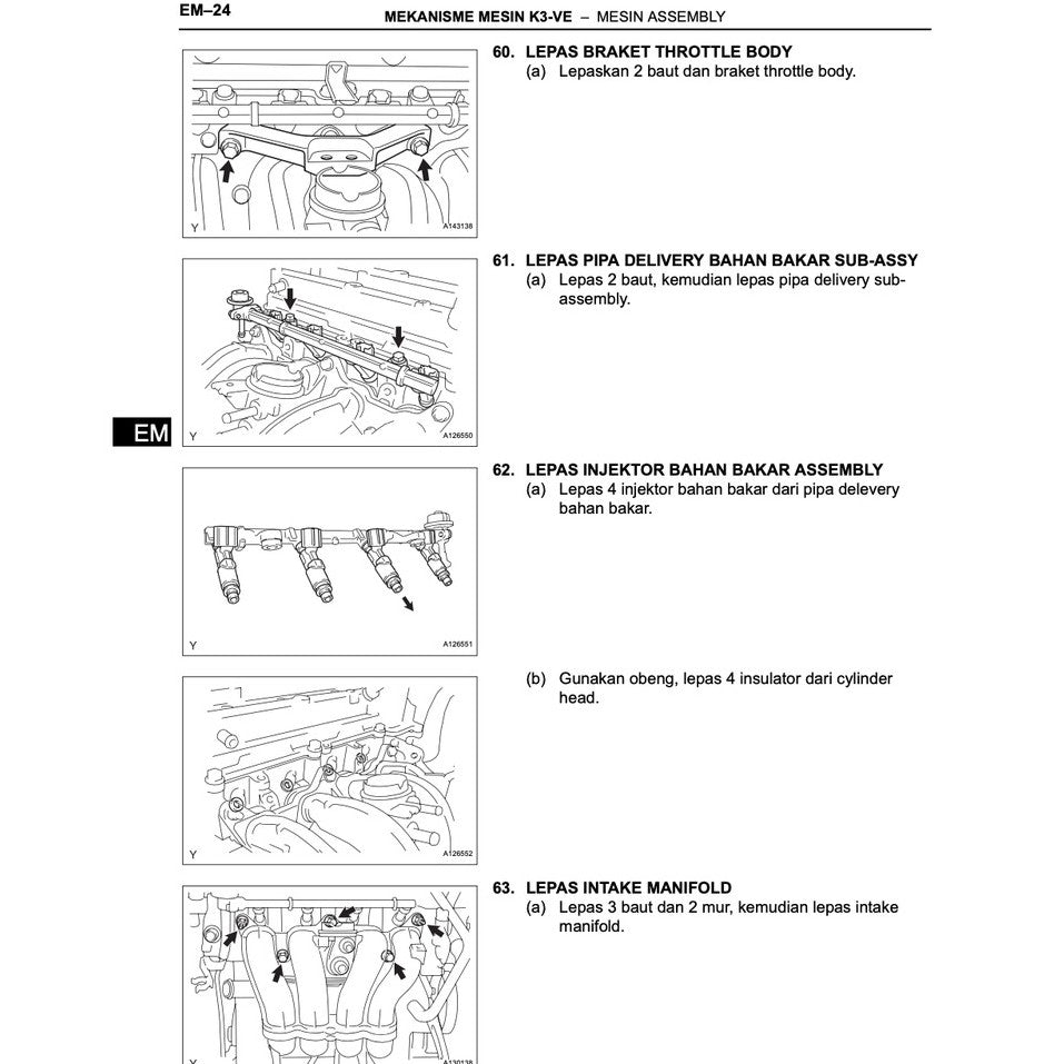 TOYOTA AVANZA F601/651 K3-VE (2004-2015) ENGINE SERVICE WORKSHOP MANUAL - BAHASA (INDO) VERSION - Image 7