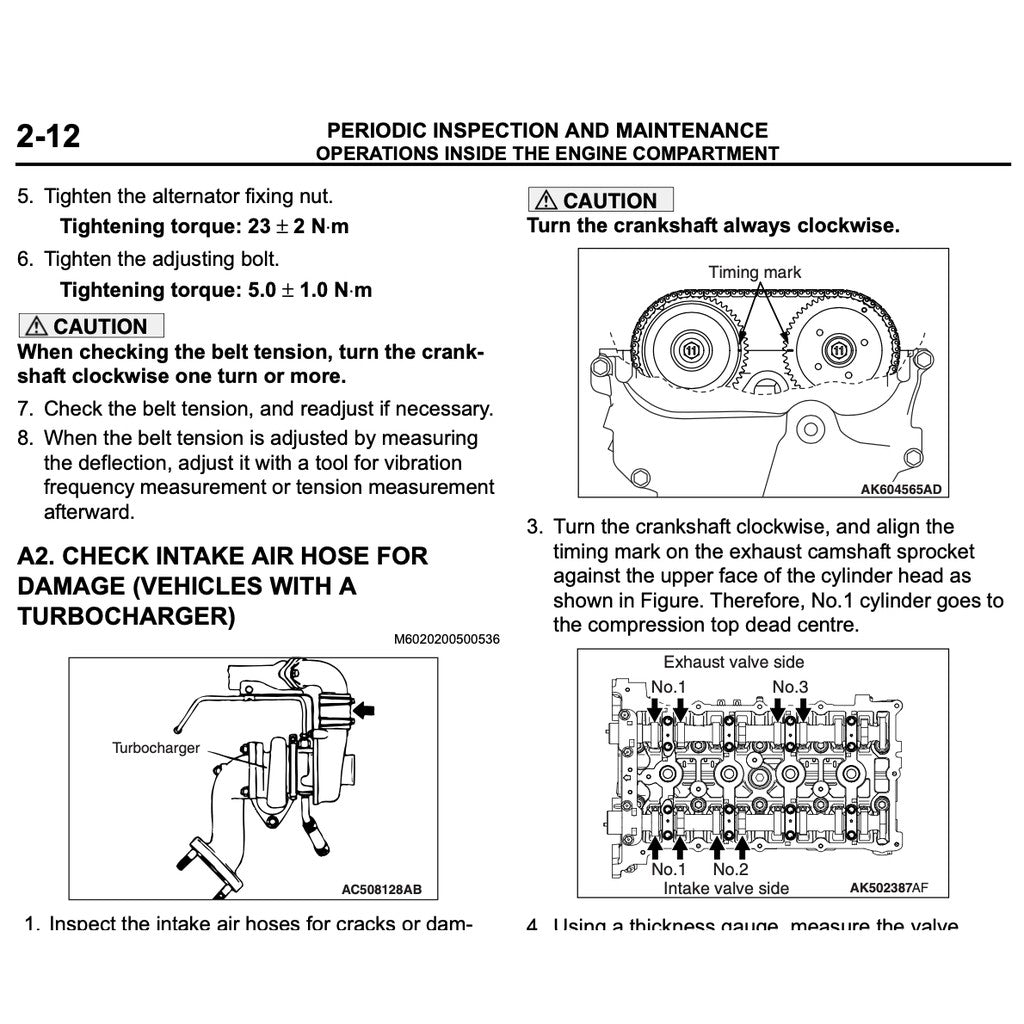 ASX MITSUBISHI ASX (2011-2019) SERVICE WORKSHOP MANUAL - Image 6