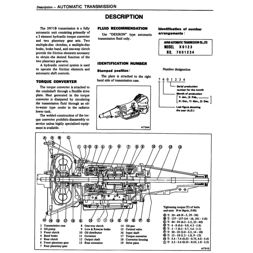 DATSUN PICKUP 720 (1980-1986) SERVICE WORKSHOP MANUAL - Image 8
