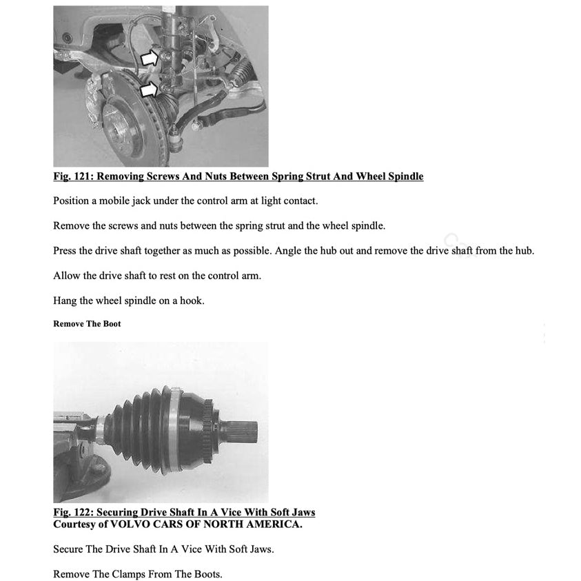 VOLVO S60 (2001-2009) SERVICE WORKSHOP MANUAL - Image 8