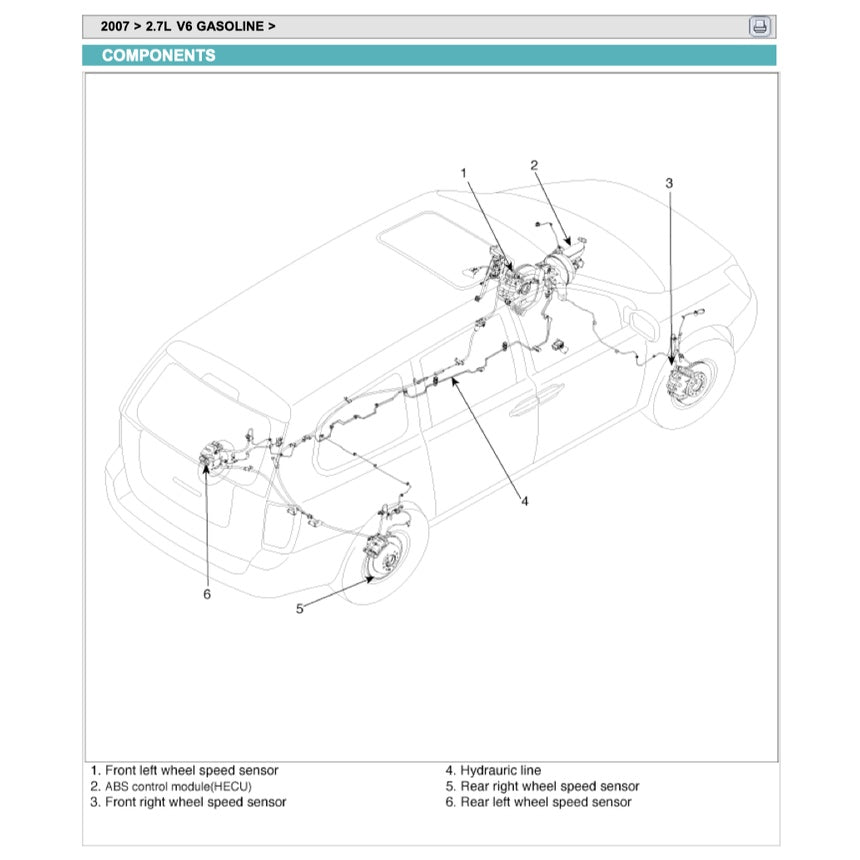 NAZA RIA / KIA CARNIVAL (2006-2014) SERVICE WORKSHOP MANUAL - Image 9