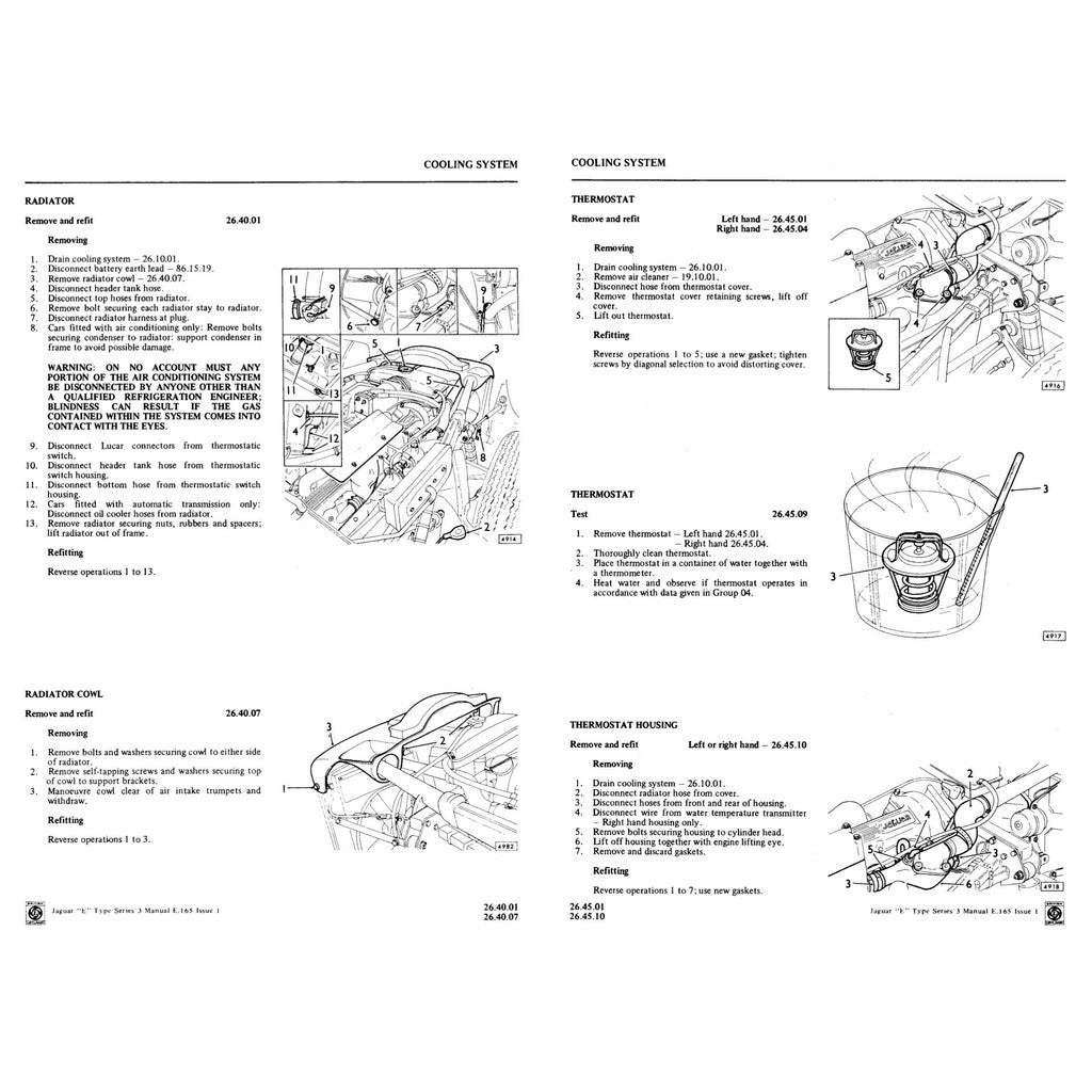 JAGUAR E-TYPE V12 (1961-1975) FACTORY WORKSHOP REPAIR SERVICE MANUAL - Image 10