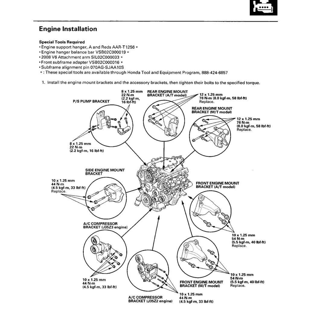 HONDA ACCORD 8 CP (2008-2012) SERVICE WORKSHOP MANUAL - Image 8