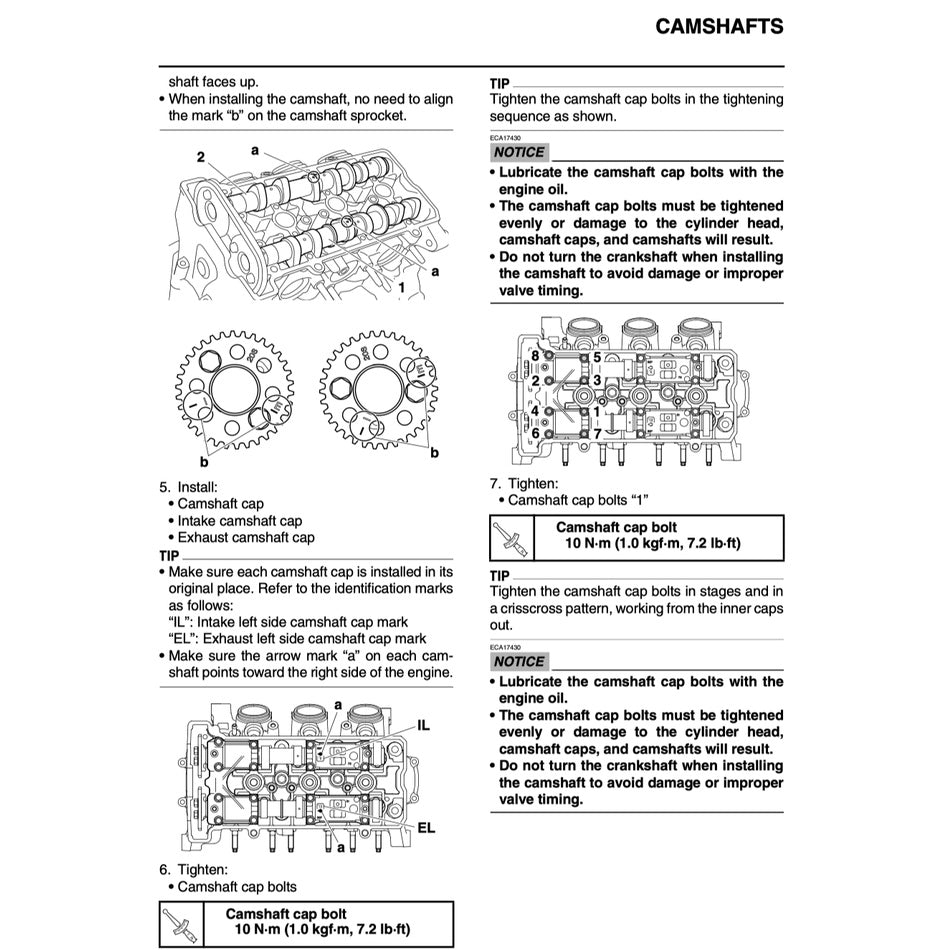 YAMAHA MT-09 MT09 (2017-2020) SERVICE WORKSHOP MANUAL + PARTS CATALOGUE + OWNER'S MANUAL - Image 5