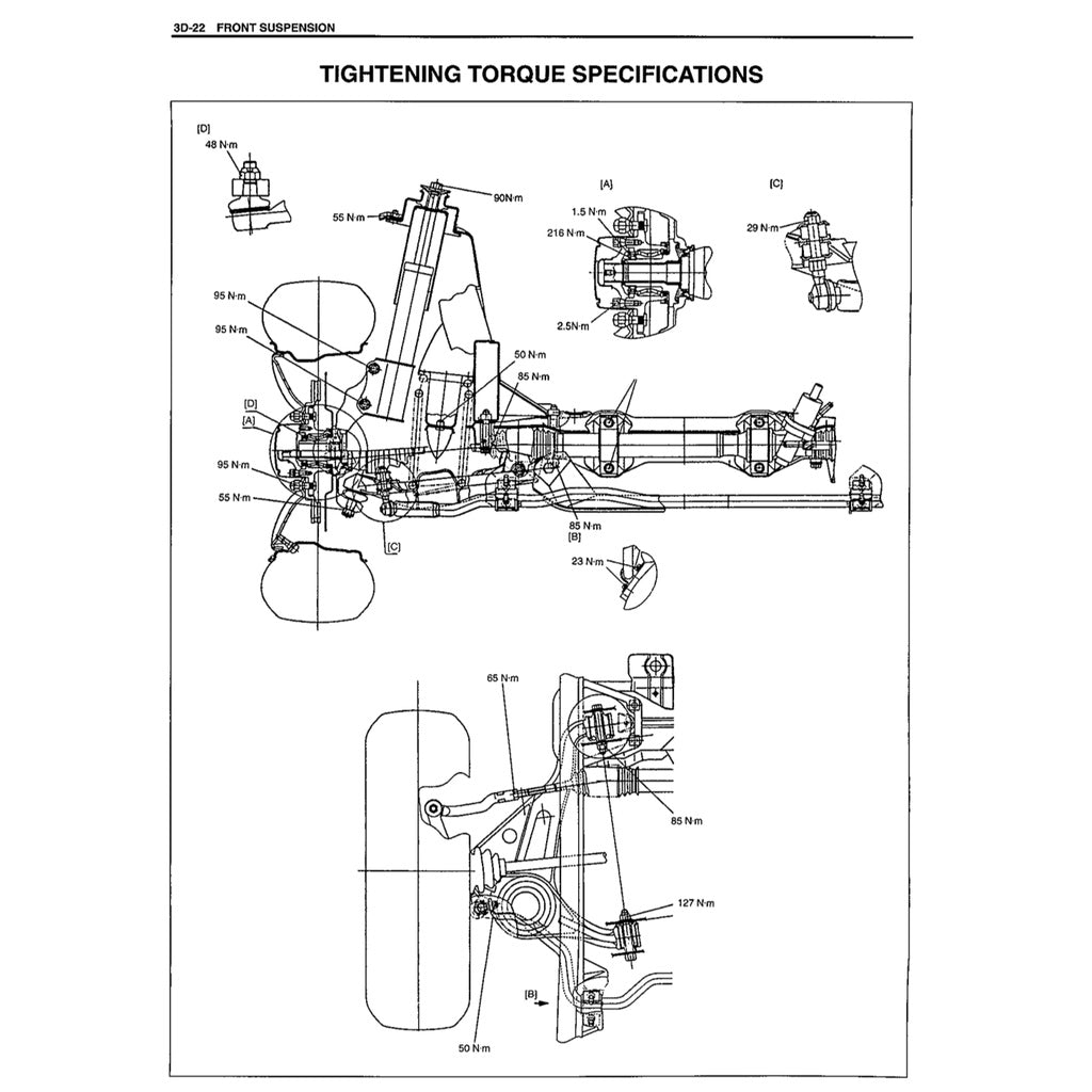 SUZUKI GRAND VITARA (1998-2005) SERVICE WORKSHOP MANUAL - Image 8