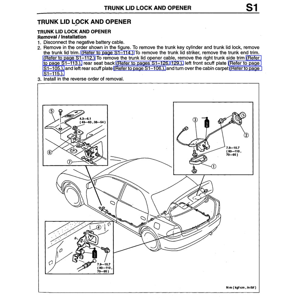 MAZDA 323 FAMILIA / PROTEGE BH (1994-1998) SERVICE WORKSHOP MANUAL - Image 7