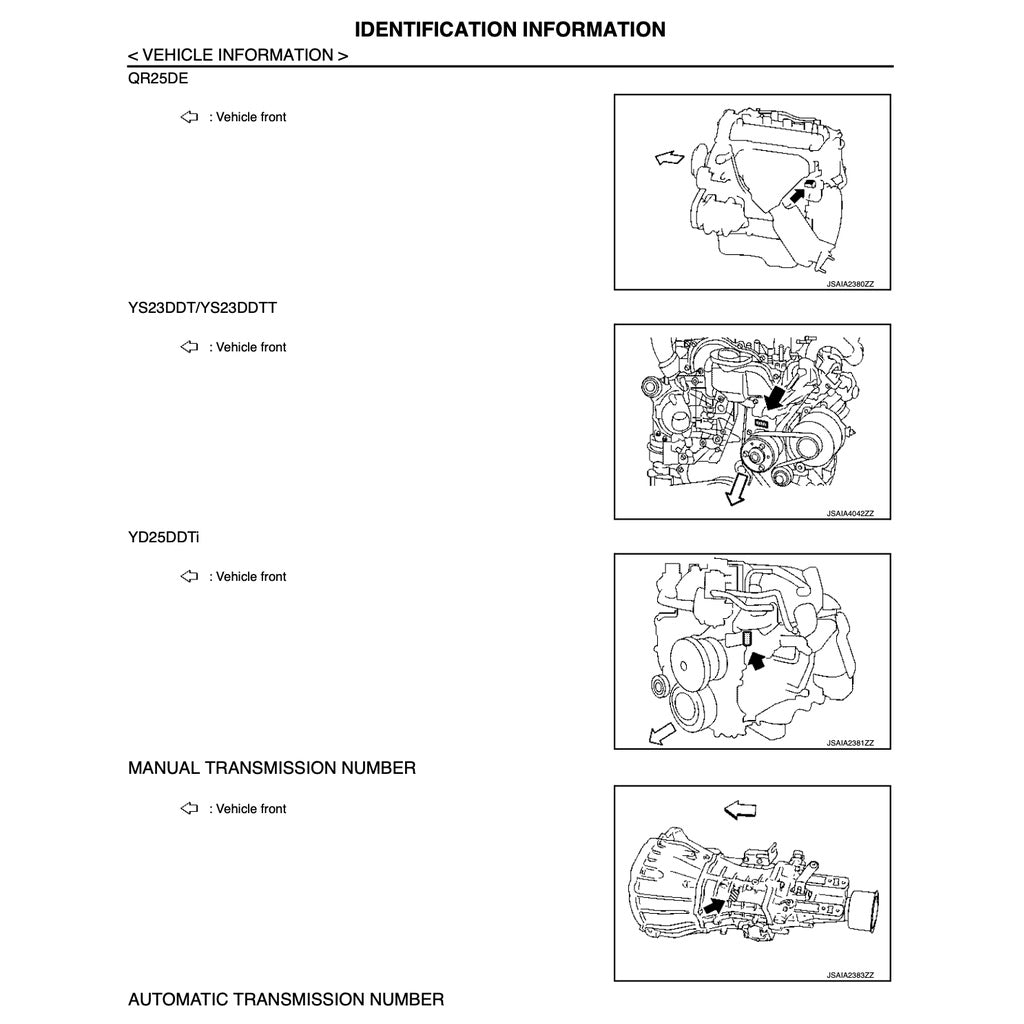 NISSAN NAVARA D23 / NP300 (2014+) FACTORY SERVICE WORKSHOP MANUAL - Image 5