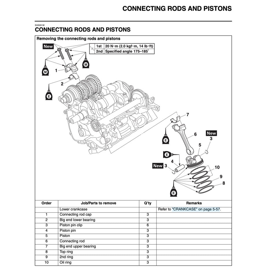 YAMAHA MT-09 MT09 (2017-2020) SERVICE WORKSHOP MANUAL + PARTS CATALOGUE + OWNER'S MANUAL - Image 8