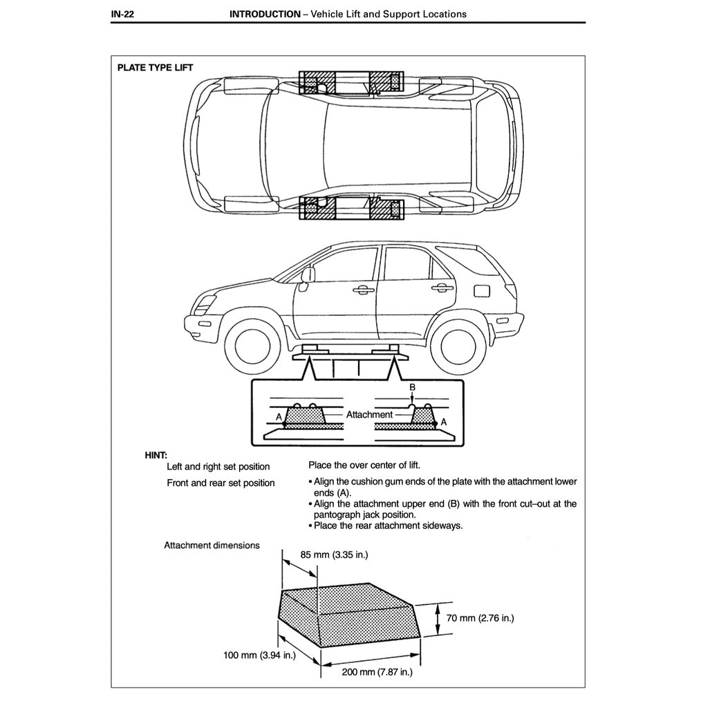 TOYOTA HARRIER I XU10 (1998-2003) SERVICE WORKSHOP MANUAL - Image 3