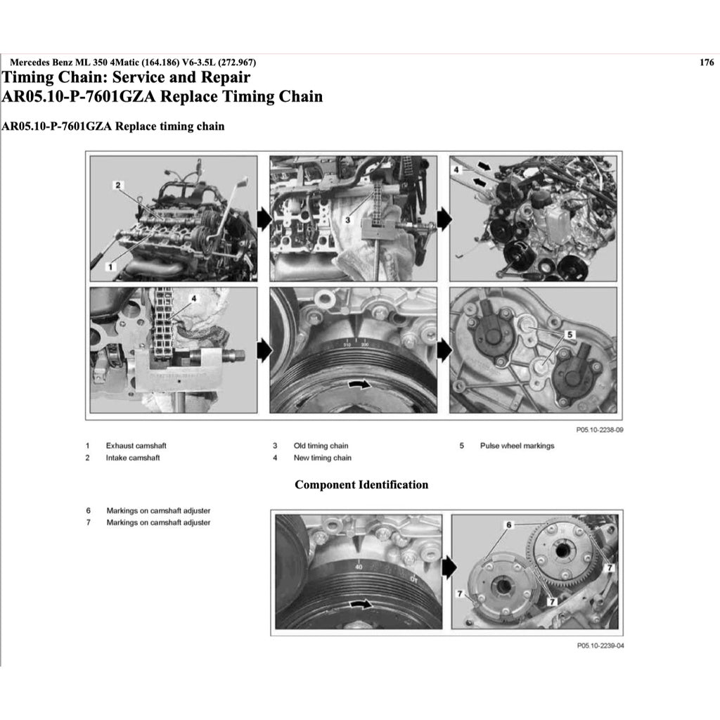 MERCEDES BENZ W164 M272 (2005-2011) SERVICE WORKSHOP MANUAL - Image 8