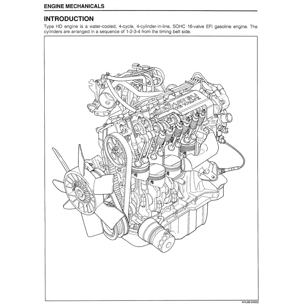 DAIHATSU FEROZA ROCKY F300 (1990-2002) SERVICE WORKSHOP MANUAL - Image 8