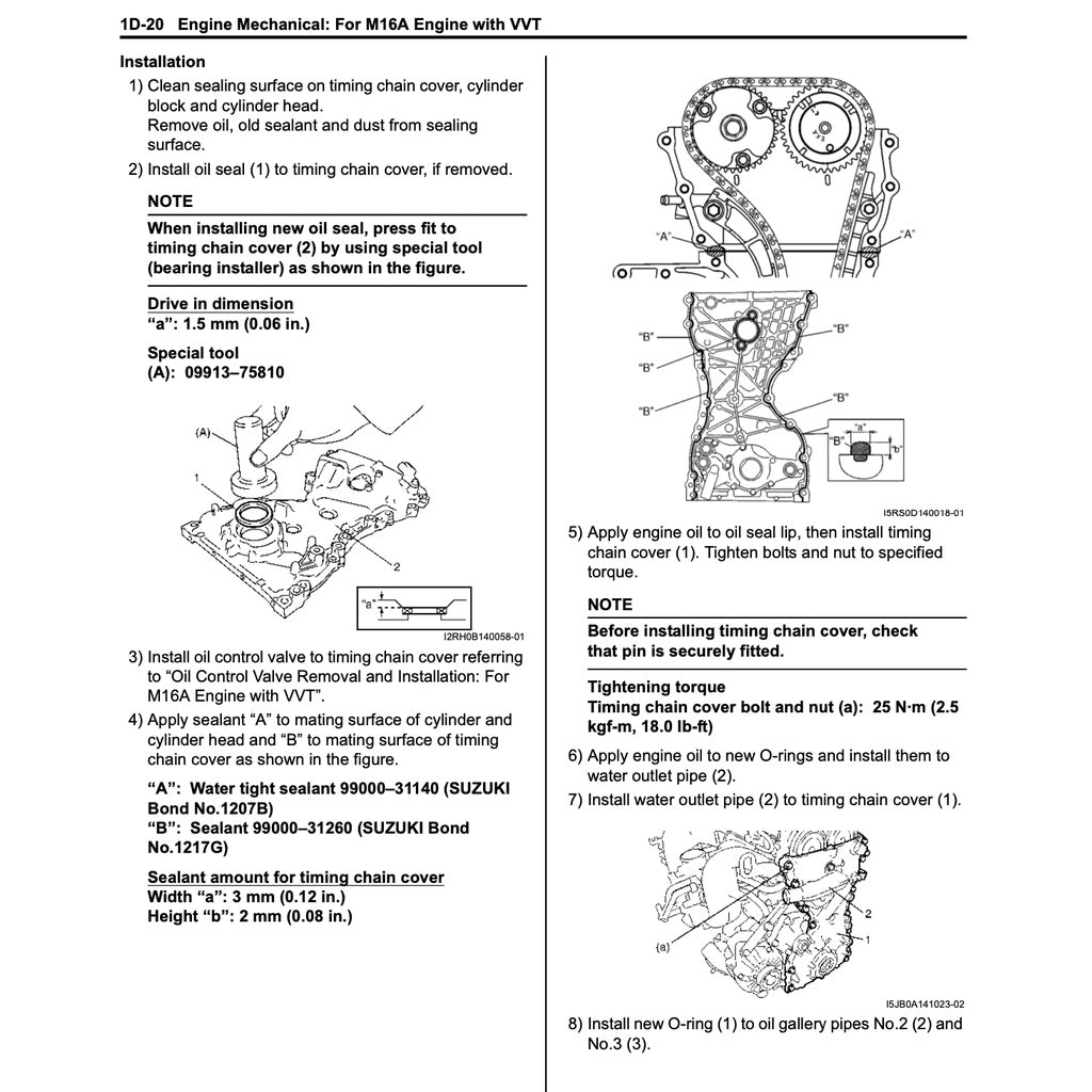 SUZUKI GRAND VITARA (2006-2014) SERVICE WORKSHOP MANUAL - Image 9
