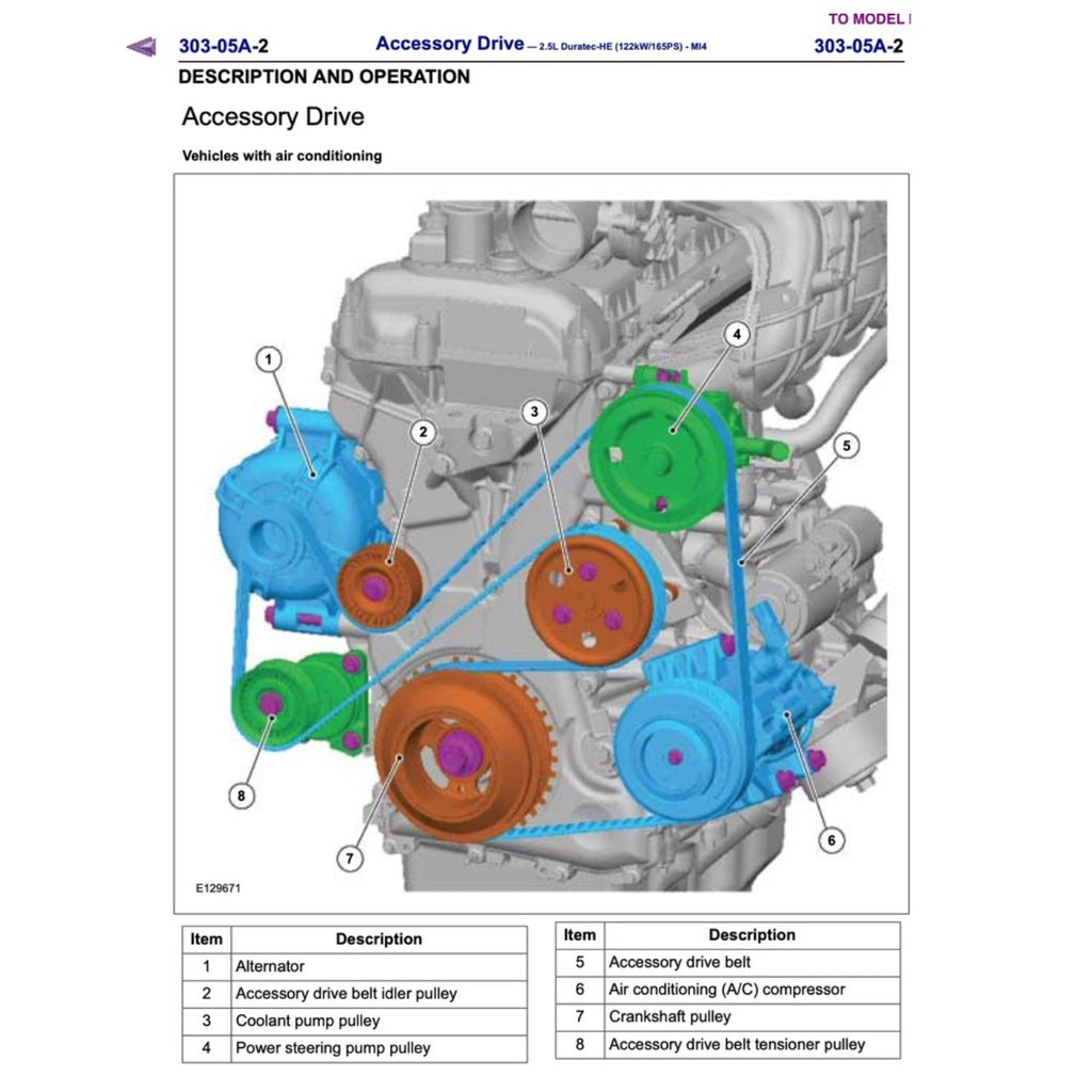 MAZDA BT50 BT-50 UP/UR (2011-2020) SERVICE WORKSHOP MANUAL - Image 9