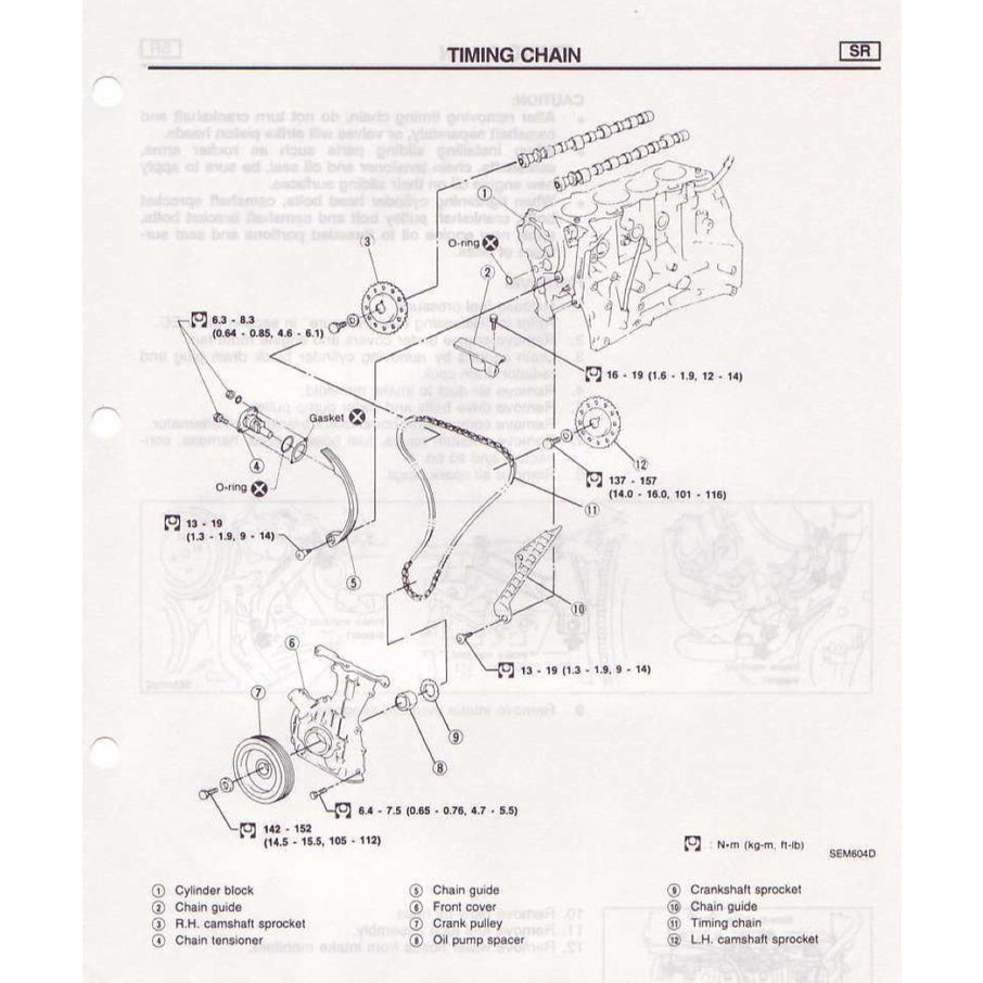 NISSAN SERENA C23 (1991-2001) SERVICE WORKSHOP MANUAL - Image 8
