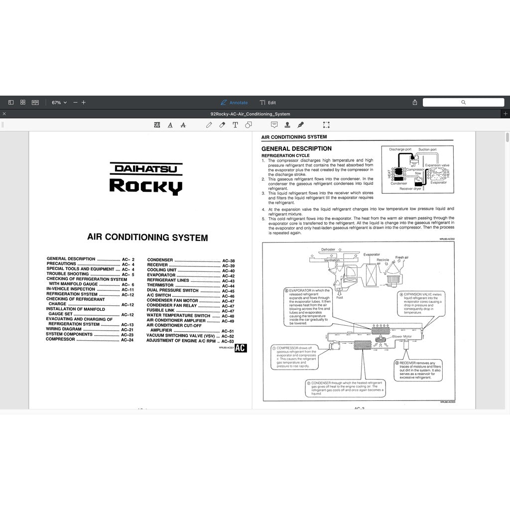 DAIHATSU FEROZA ROCKY F300 (1990-2002) SERVICE WORKSHOP MANUAL - Image 9