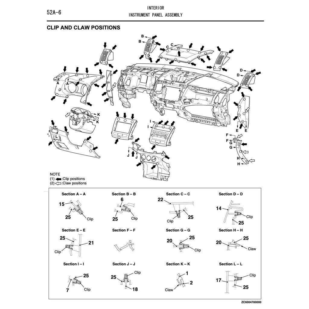 MITSUBISHI OUTLANDER II CW (2006-2012) SERVICE WORKSHOP MANUAL - Image 8