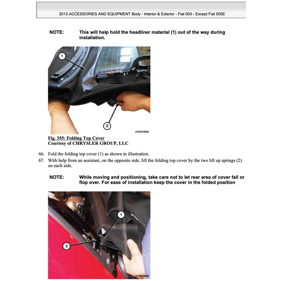 FIAT 500 (2009-2016) SERVICE WORKSHOP MANUAL - Image 10