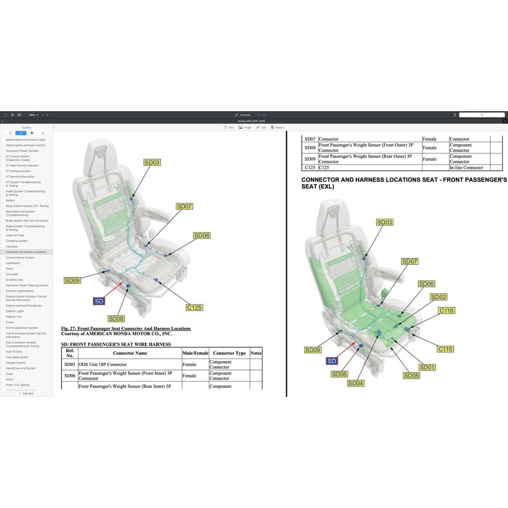 CRV HONDA CR-V RM/RE (2012-2016) SERVICE WORKSHOP MANUAL - Image 8