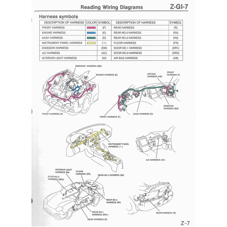 MAZDA RX-7 FD (1993-1997) SERVICE WORKSHOP MANUAL + WIRING DIAGRAM + ELECTRICAL TROUBLESHOOTING MANUAL - Image 9