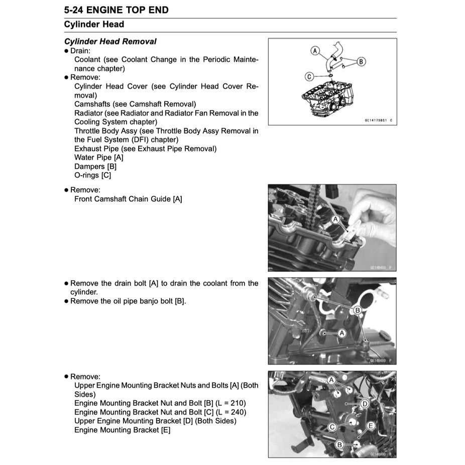 KAWASAKI NINJA 300 (2013-2017) SERVICE WORKSHOP MANUAL + PARTS CATALOGUE + OWNER'S MANUAL - Image 7