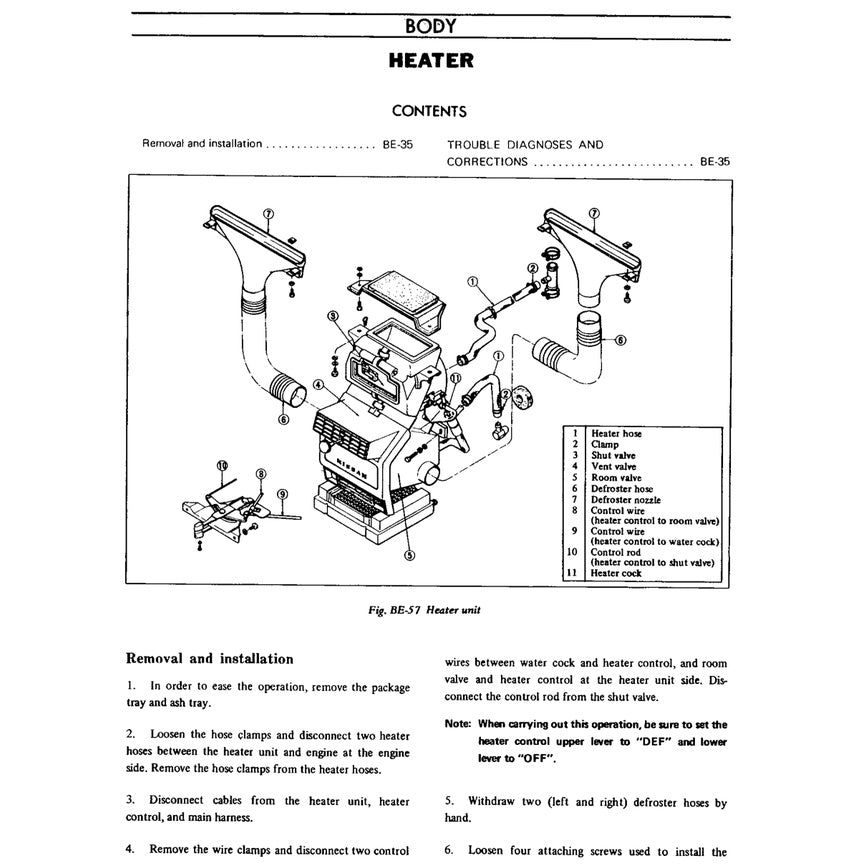 DATSUN 1200 B110 (1970-1973) SERVICE WORKSHOP MANUAL - Image 5