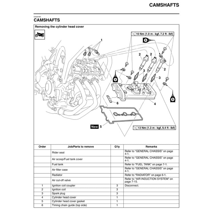 YAMAHA TRACER MT-09 MT09 (2015-2016) SERVICE WORKSHOP MANUAL+ PARTS CATALOGUE + OWNER'S MANUAL - Image 4