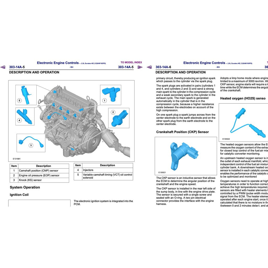 FORD RANGER T6 (2011-2015) SERVICE WORKSHOP MANUAL - Image 8