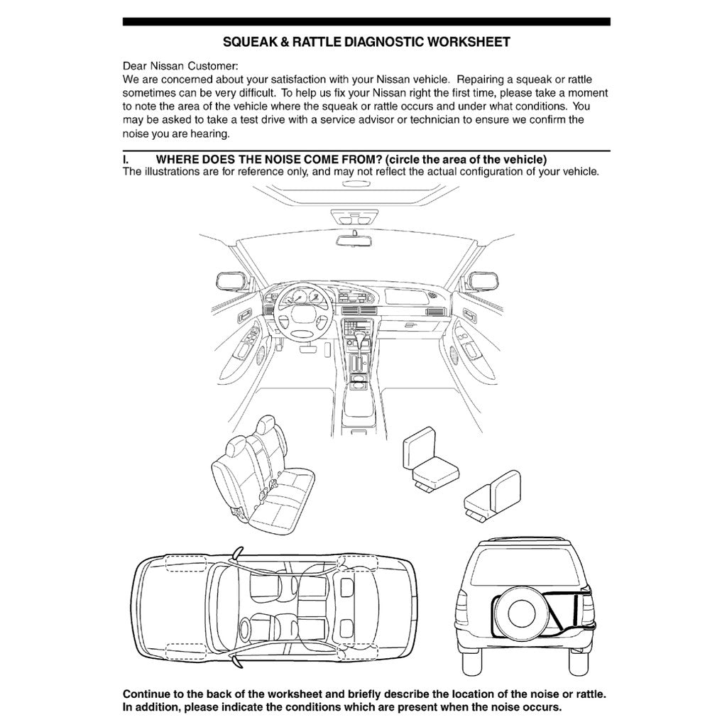 NISSAN X-TRAIL T30 (2001-2008) SERVICE WORKSHOP MANUAL - Image 9