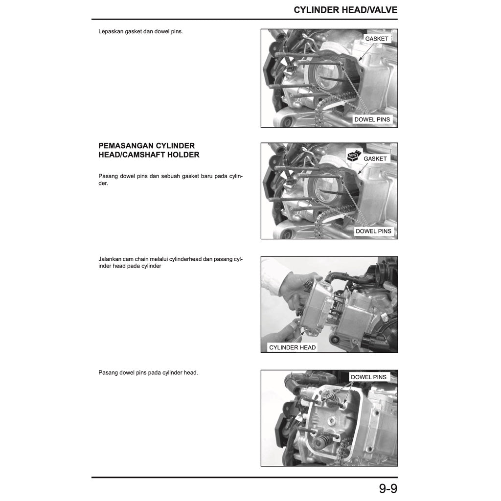 HONDA VARIO 150 BEAT 110 SERVICE WORKSHOP MANUAL / BUKU PEDOMAN REPARASI - Image 9