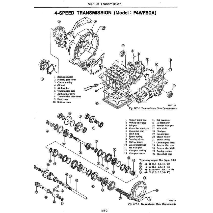 DATSUN 120/130/140/150Y B310 (1977-1981) SERVICE WORKSHOP MANUAL - Image 6