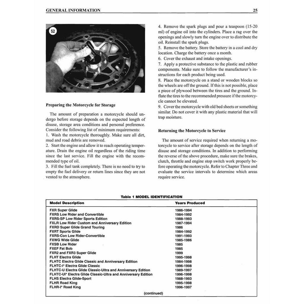 HARLEY DAVIDSON TOURING MODELS (1984-1998) SERVICE WORKSHOP MANUAL + PARTS CATALOGUE - Image 17