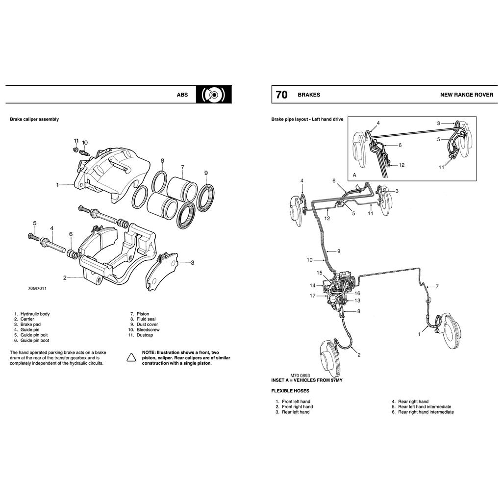RANGE ROVER LP P38/A (1994-2002) SERVICE WORKSHOP MANUAL + ELECTRICAL TROUBLESHOOTING MANUAL - Image 9