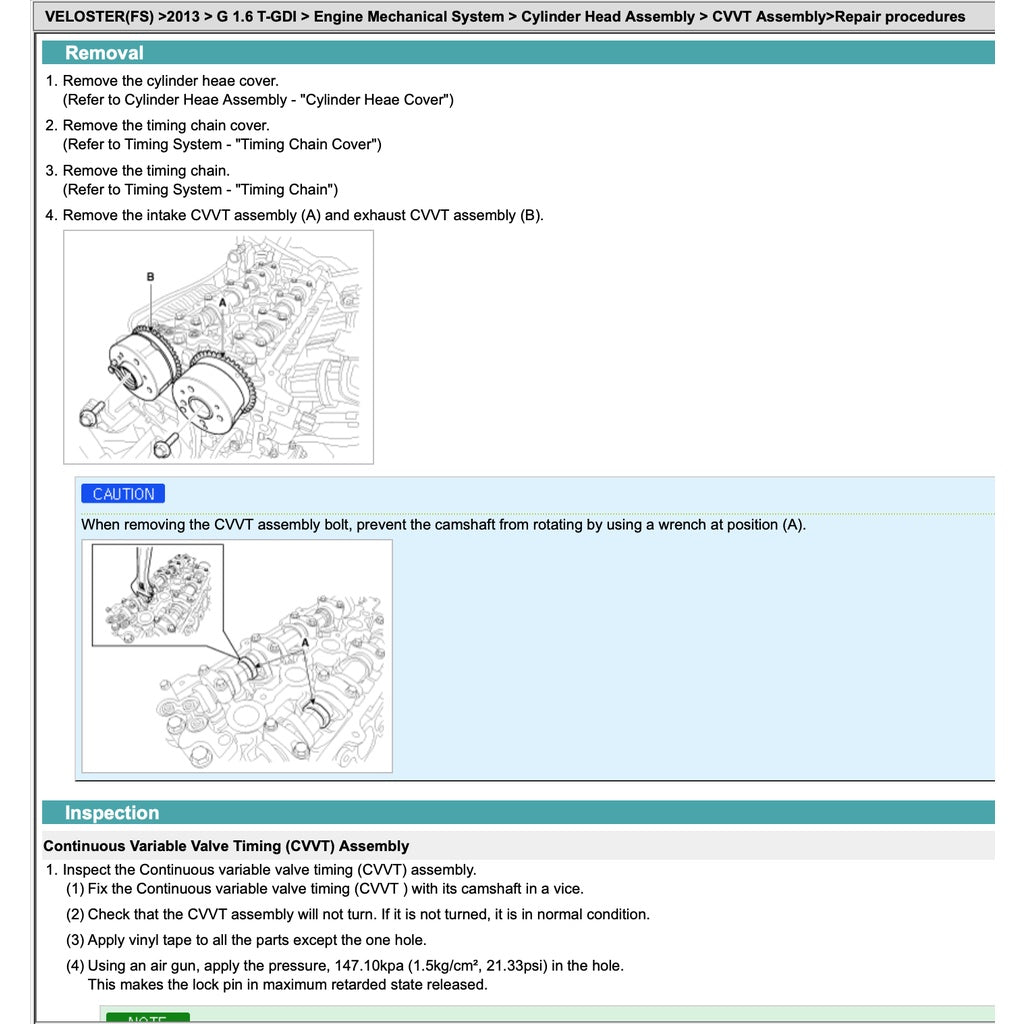 HYUNDAI VELOSTER FS (2011-2018) SERVICE WORKSHOP MANUAL - Image 9