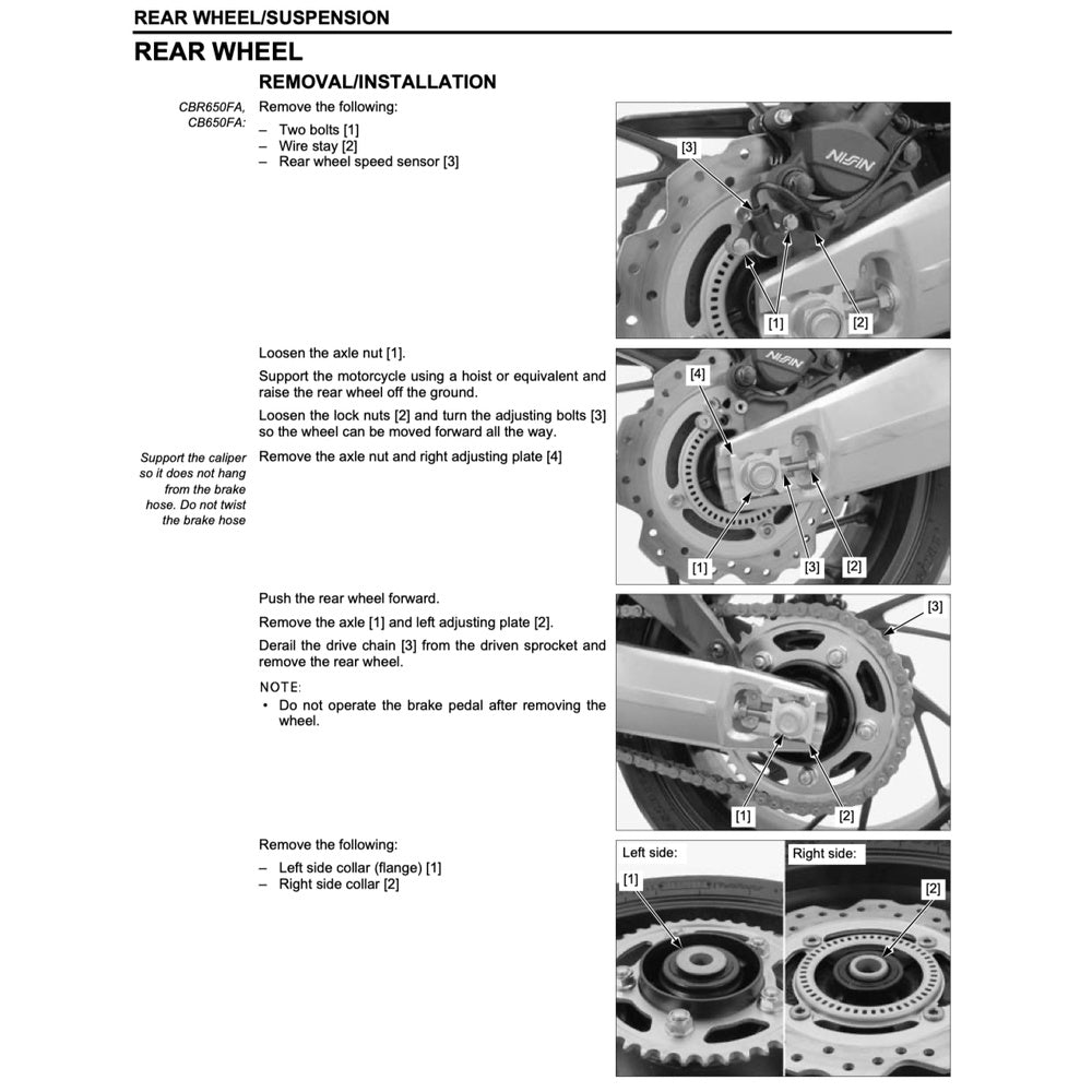 HONDA CBR650F (2014-2019) SERVICE WORKSHOP MANUAL + PARTS CATALOGUE + OWNER'S MANUAL - Image 8