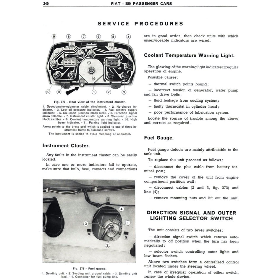 FIAT 850 100 B/C/G (1964-1973) SERVICE WORKSHOP MANUAL + OWNER'S MANUAL - Image 7