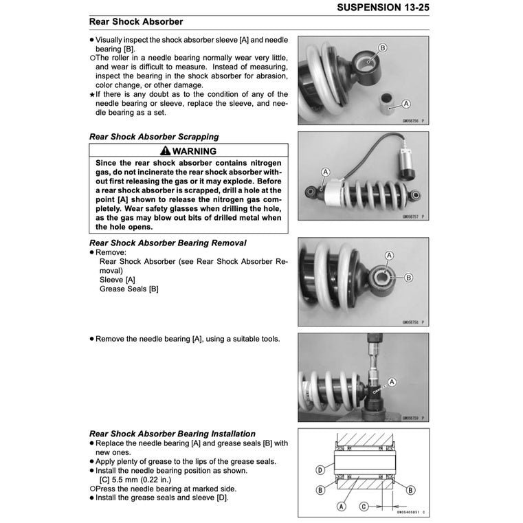 KAWASAKI VERSYS KLE 650 (2015+) SERVICE WORKSHOP MANUAL+ PARTS CATALOGUE + OWNER'S MANUAL - Image 6