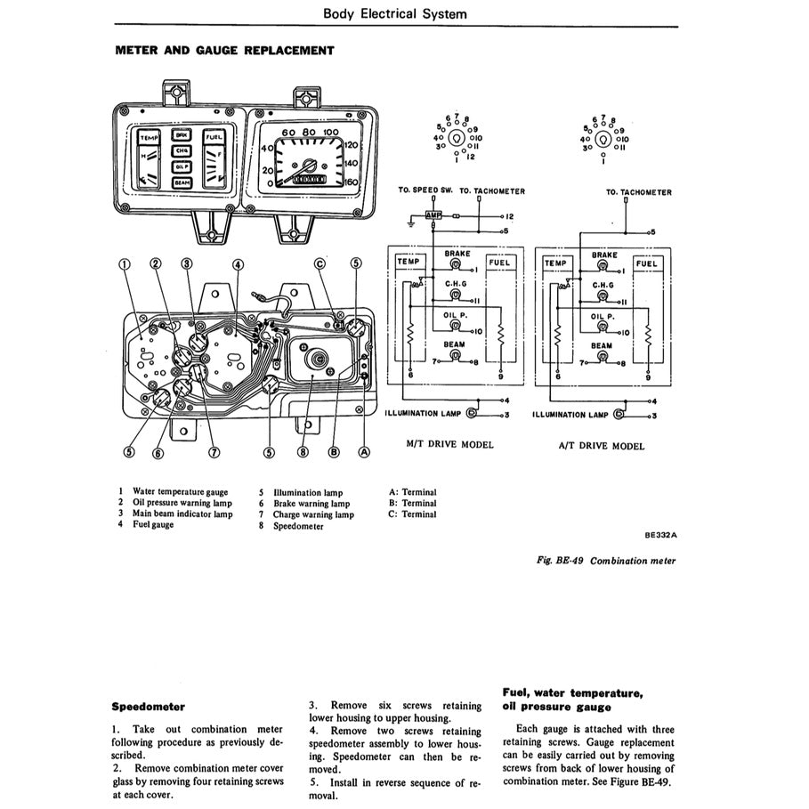 DATSUN SUNNY 120/130/140Y B210 (1973-1977) SERVICE WORKSHOP MANUAL - Image 10