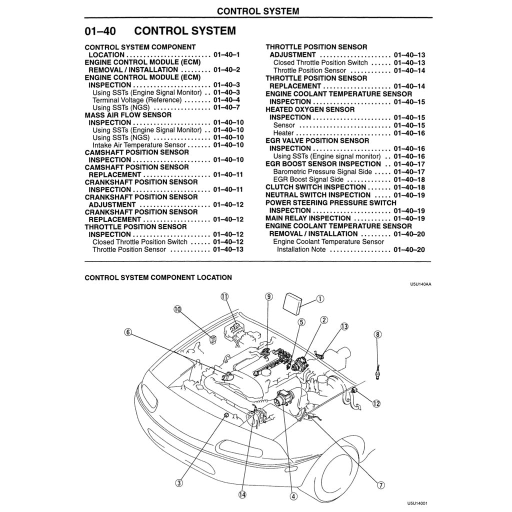 MAZDA MX-5 MIATA NA SERIES (1997) SERVICE WORKSHOP MANUAL - Image 9