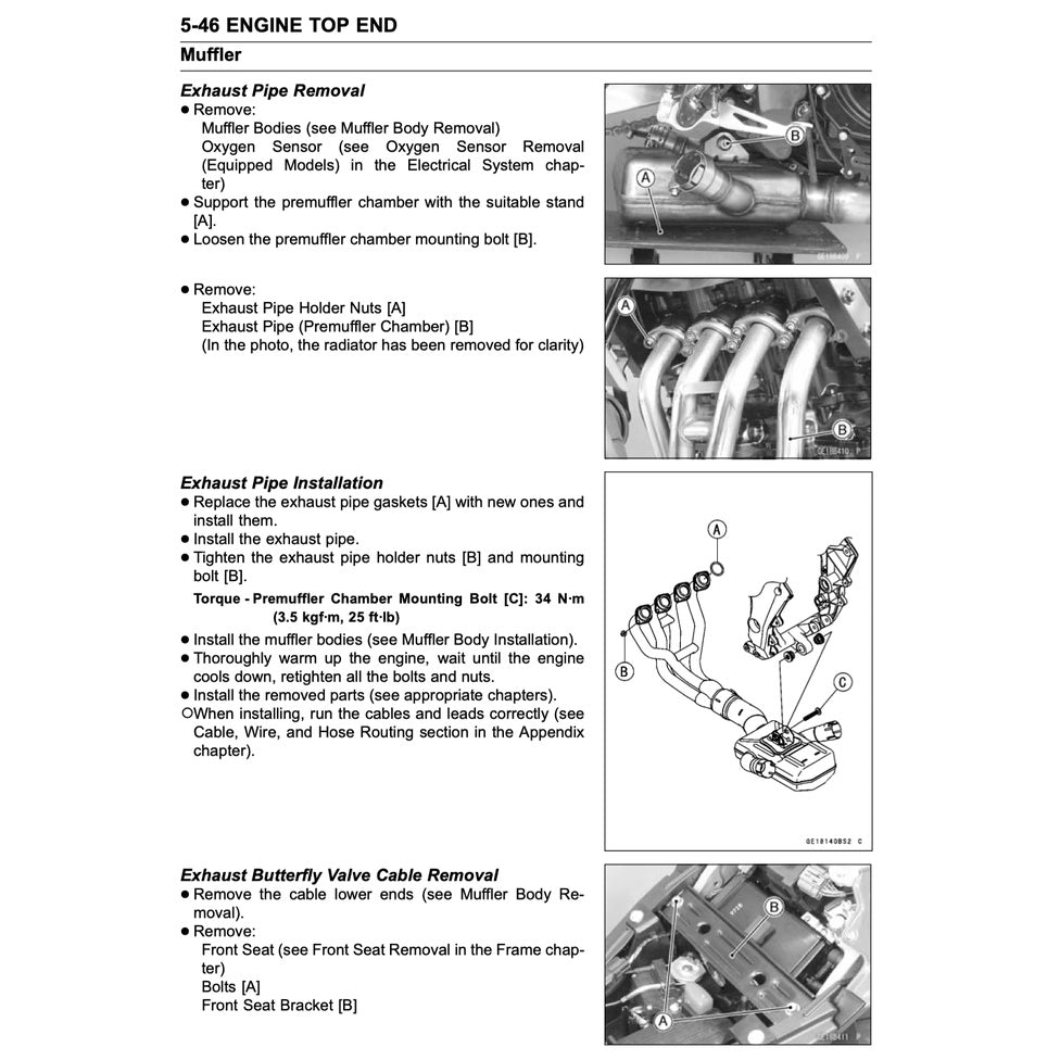 KAWASAKI Z1000 (2010-2013) SERVICE WORKSHOP MANUAL + OWNER'S MANUAL - Image 7