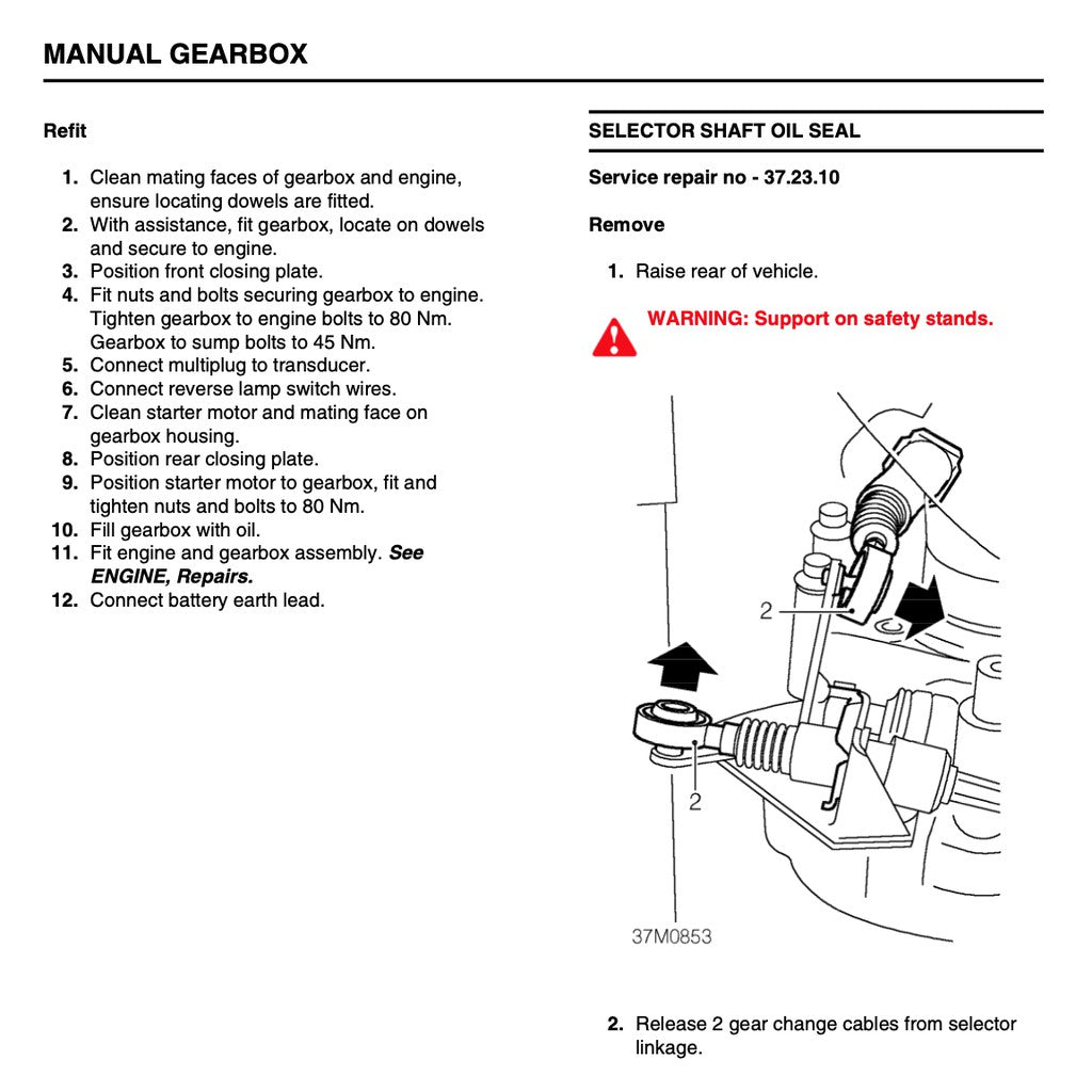 MGTF ROVER (2002-2005) FACTORY SERVICE REPAIR WORKSHOP MANUAL - Image 10