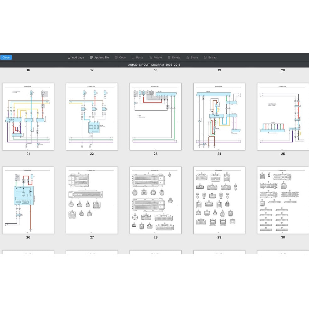 TOYOTA ALPHARD / VELLFIRE ANH20 / GGH20 (2008-2015) SYSTEM WIRING DIAGRAMS + WIRE ROUTING+ RELAY LOCATIONS - Image 10