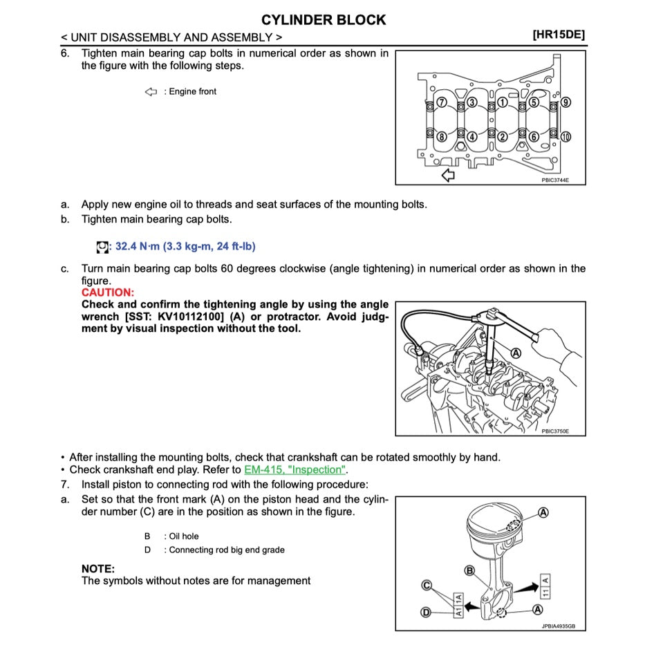 NISSAN ALMERA N17 (2011-2018) SERVICE WORKSHOP MANUAL - Image 9
